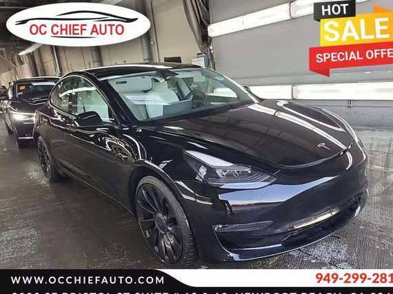 TESLA MODEL 3 2022 5YJ3E1ECXNF244299 image